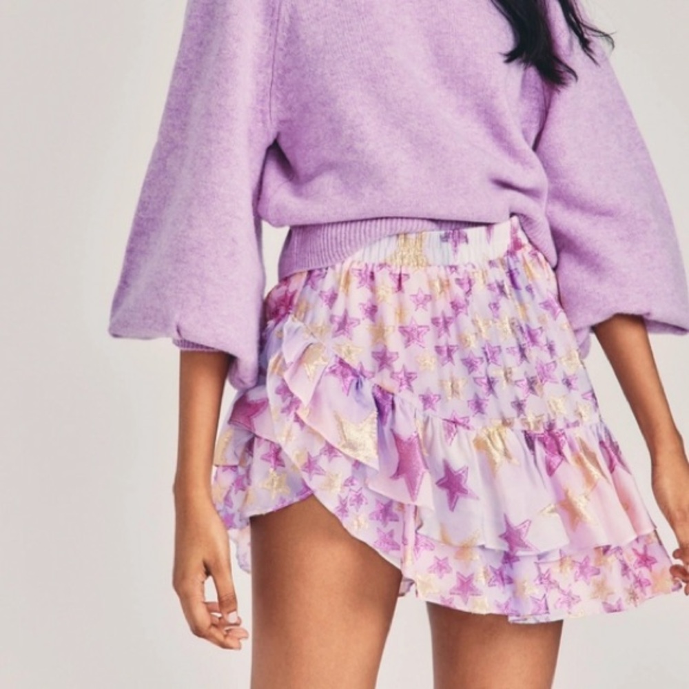 love shack fancy seniya star skirt